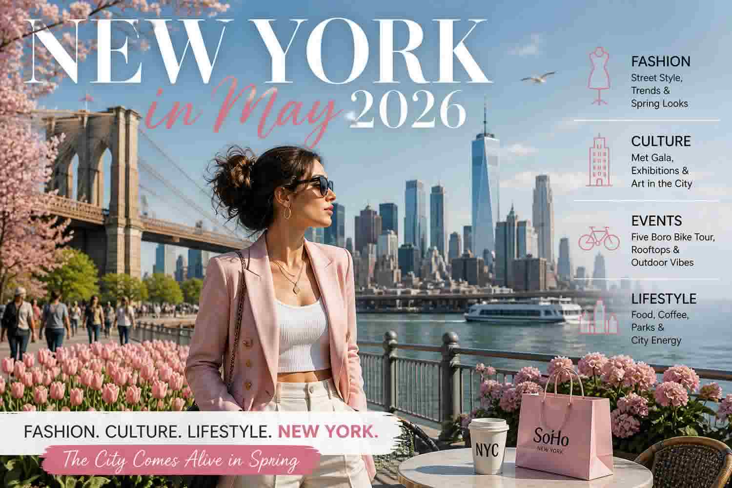New York in May 2026 fashion culture lifestyle Manhattan spring